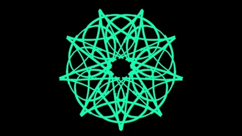 Visualization of numbers with Doodle. Pattern 3.h219.30 Stock-Footage 335615578