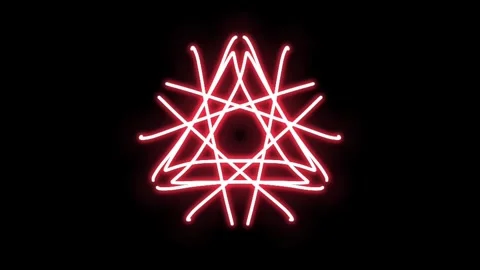 Visualization of numbers with Doodle. Pattern 4-1 Video stock 331665572