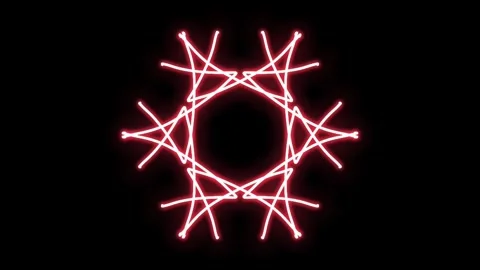 Visualization of numbers with Doodle. Pattern 4-4 Video stock 331665574