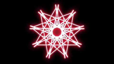 Visualization of numbers with Doodle. Pattern 4.9.000.5 Stock Footage 331665575