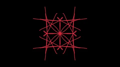 Visualization of numbers with Doodle. Pattern 4.a114.50 Stock-Footage 335922878
