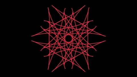 Visualization of numbers with Doodle. Pattern 4.a116.51 Stock Footage 335923251