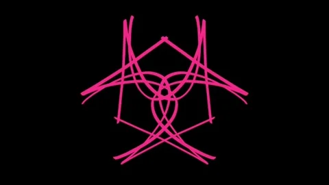 Visualization of numbers with Doodle. Pattern 4.b213.98 Stock-Footage 336001456