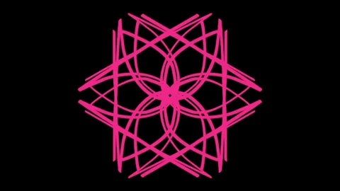 Visualization of numbers with Doodle. Pattern 4.b216.123 스톡 동영상 336005840
