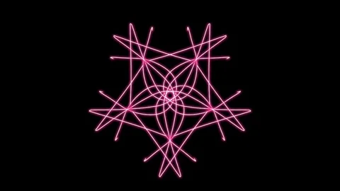 Visualization of numbers with Doodle. Pattern 4.b315.156 Vídeos de archivo 336009990