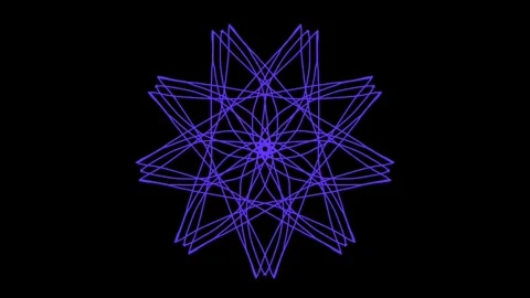 Visualization of numbers with Doodle. Pattern 4.d119.128 스톡 동영상 336170504