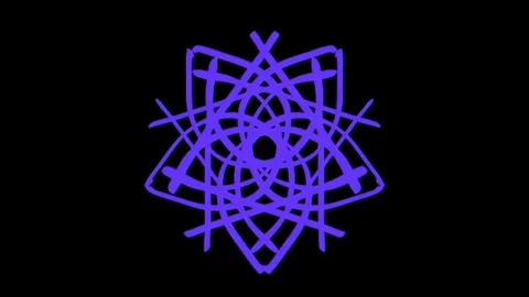 Visualization of numbers with Doodle. Pattern 4.d215.129 Stock-Footage 336178142
