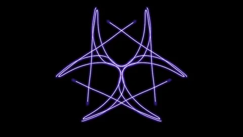 Visualization of numbers with Doodle. Pattern 4.d313.102 Stock-Footage 336180555