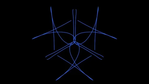 Visualization of numbers with Doodle. Pattern 4.e113.113 Stock Footage 336186613