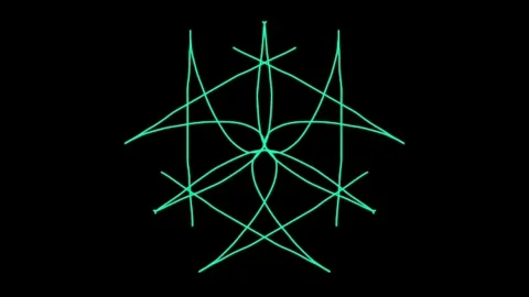 Visualization of numbers with Doodle. Pattern 4.h113.31 스톡 동영상 336229392