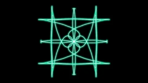 Visualization of numbers with Doodle. Pattern 4.h314.27 Vídeos de archivo 336229630
