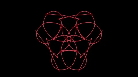 Visualization of numbers with Doodle. Pattern 5.a113.66 스톡 동영상 336232950
