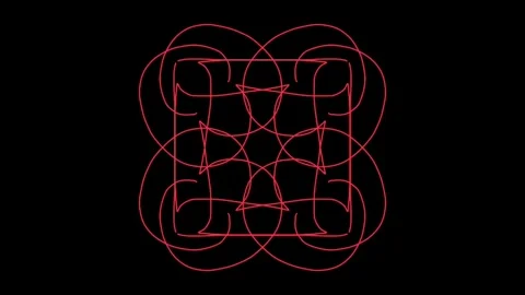 Visualization of numbers with Doodle. Pattern 5.a114.69 Stock-Footage 336232955