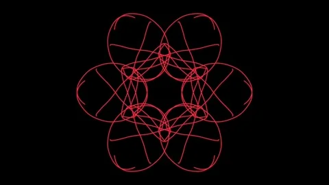 Visualization of numbers with Doodle. Pattern 5.a116.67 스톡 동영상 336232953