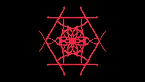 Visualization of numbers with Doodle. Pattern 5.a216.80 스톡 동영상 336234497