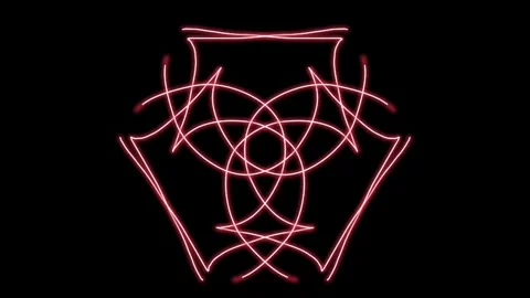 Visualization of numbers with Doodle. Pattern 5.a313.64 Video stock 336237100