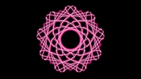 Visualization of numbers with Doodle. Pattern 5.b319.139 Video stock 336257625