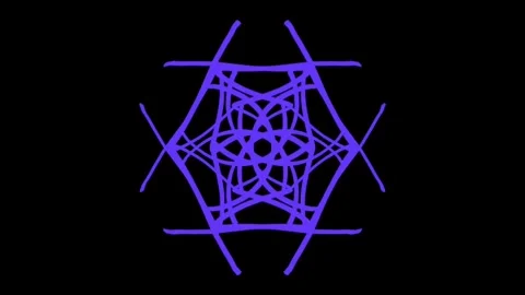 Visualization of numbers with Doodle. Pattern 5.d216.107 Stock-Footage 336312962