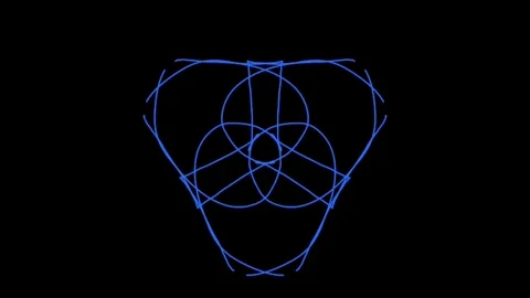 Visualization of numbers with Doodle. Pattern 5.e113.126 Stock-Footage 336322591