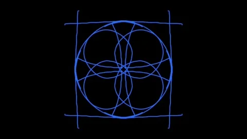 Visualization of numbers with Doodle. Pattern 5.e114.127 Stock Footage 336322599