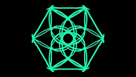 Visualization of numbers with Doodle. Pattern 5.h216.61 스톡 동영상 336363056