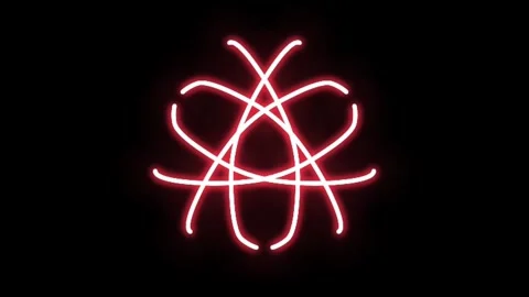 Visualization of numbers with Doodle. Pattern 6-2 Video stock 331741231