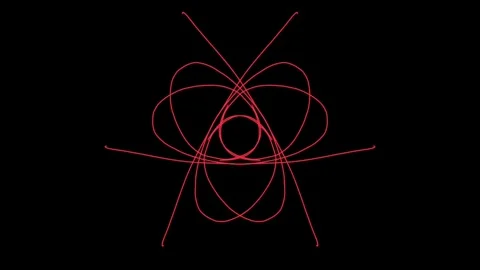 Visualization of numbers with Doodle. Pattern 6.a113.74 Stock Footage 336728891