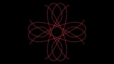 Visualization of numbers with Doodle. Pattern 6.a114.78 Stock-Footage 336728889