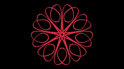 Visualization of numbers with Doodle. Pattern 6.a219.80 Stock-Footage 336740892