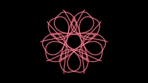 Visualization of numbers with Doodle. Pattern 6.a315.68 Stock-Footage 336743131