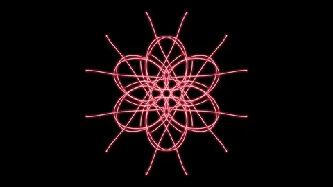 Visualization of numbers with Doodle. Pattern 6.a316.69 Stock Footage 336743135