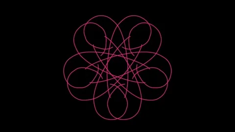Visualization of numbers with Doodle. Pattern 6.b115.85 스톡 동영상 336782305