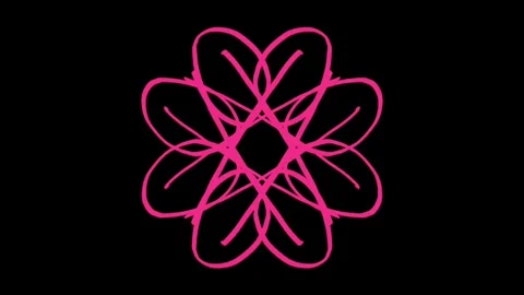 Visualization of numbers with Doodle. Pattern 6.b214.82 스톡 동영상 336793915