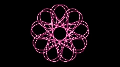 Visualization of numbers with Doodle. Pattern 6.b319.140 Vídeos de archivo 336794024