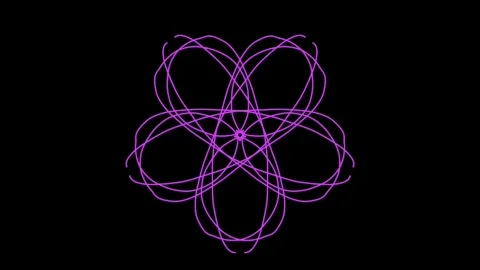 Visualization of numbers with Doodle. Pattern 6.c115.94 스톡 동영상 336800844