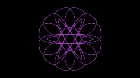 Visualization of numbers with Doodle. Pattern 6.c116.105 Stock Footage 336800843