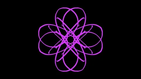 Visualization of numbers with Doodle. Pattern 6.c214.104 Video stock 336801398