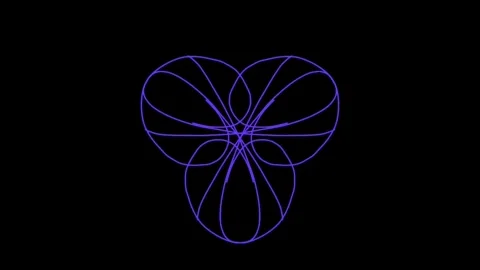 Visualization of numbers with Doodle. Pattern 6.d113.121 스톡 동영상 336809402