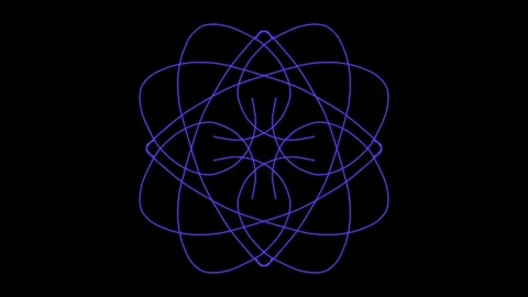 Visualization of numbers with Doodle. Pattern 6.d114.122 Vídeos de archivo 336809406