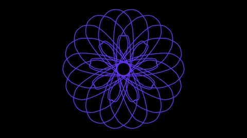 Visualization of numbers with Doodle. Pattern 6.d119.125 스톡 동영상 336809403