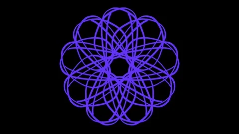 Visualization of numbers with Doodle. Pattern 6.d219.130 스톡 동영상 336809899