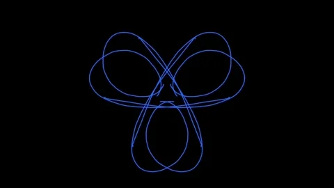 Visualization of numbers with Doodle. Pattern 6.e113.144 스톡 동영상 336811094