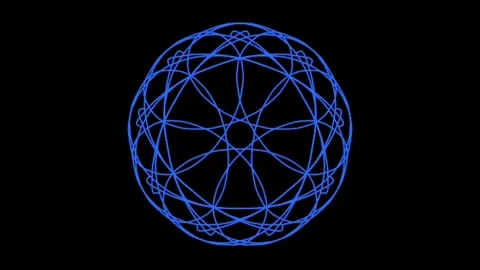 Visualization of numbers with Doodle. Pattern 6.e119.148 스톡 동영상 336811095