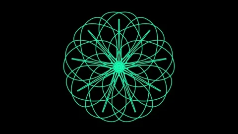 Visualization of numbers with Doodle. Pattern 6.h119.55 Stock-Footage 336842808