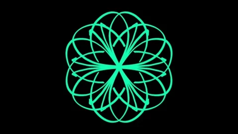 Visualization of numbers with Doodle. Pattern 6.h216.60 Vídeos de archivo 336843512