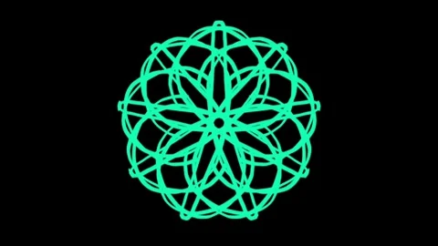 Visualization of numbers with Doodle. Pattern 6.h219.59 Stock-Footage 336843515
