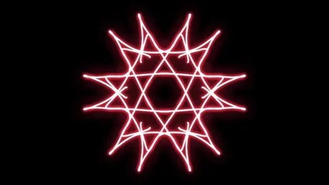 Visualization of numbers with Doodle. Pattern 7-4 Video stock 331741302