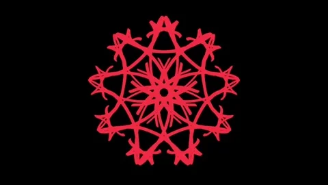 Visualization of numbers with Doodle. Pattern 7.a219.81 Video stock 337707425