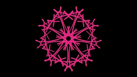 Visualization of numbers with Doodle. Pattern 7.b219.101 Video stock 337761462