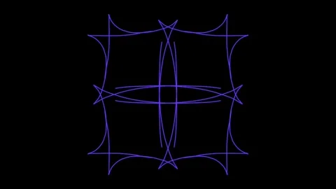 Visualization of numbers with Doodle. Pattern 7.d114.129 Stock Footage 337779055